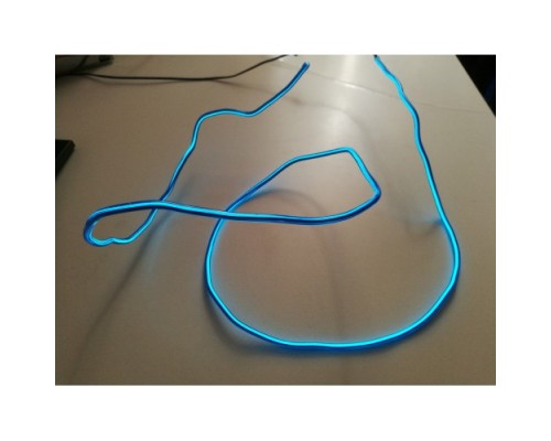 El Wire 7 мм 2 световода и проволока синий