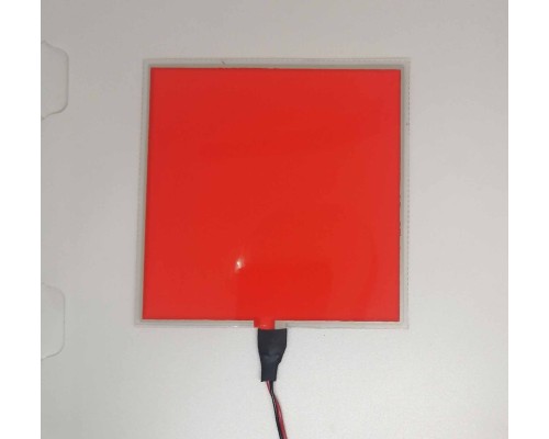 El Wire панель 10 см х 10 см Цвет Красный
