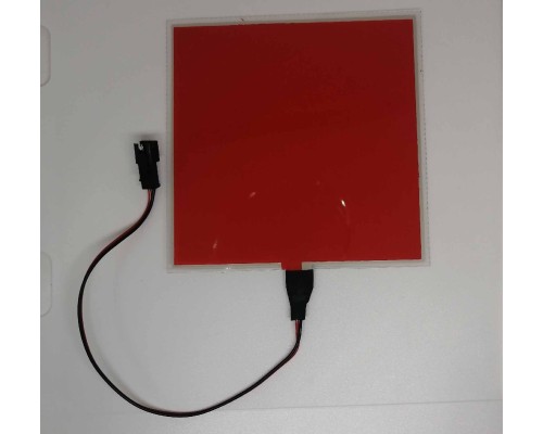 El Wire панель 10 см х 10 см Цвет Красный