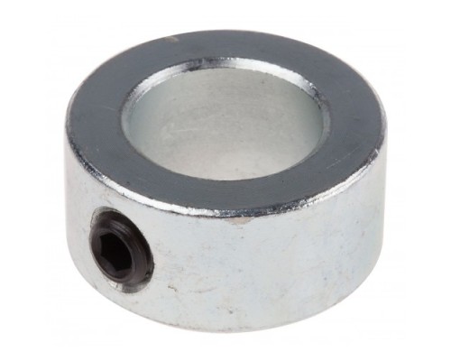 Металлическое упорное кольцо 12 мм посадочное  со стопорным винтом 2,3 мм