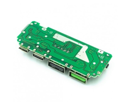 Модуль для Power Bank зарядное устройство с двойным USB 5 В 1 A 2.4 A Type и Micro USB для 1-6 шт аккумуляторов 18650 с LCD экраном 