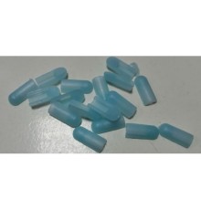  Заглушка для гибкого неона 6*12 мм, силикон, голубой цвет 