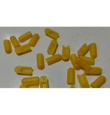  Заглушка для гибкого неона 6*12 мм, силикон, желтый цвет 