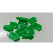  Заглушка для гибкого неона 8*16 мм, силикон, зеленый цвет 
