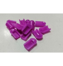  Заглушка для гибкого неона 8*16 мм, силикон, розовый цвет 