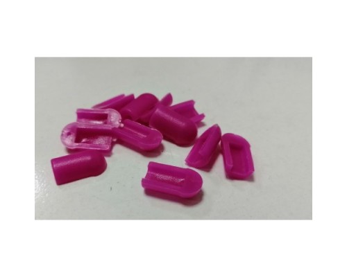  Заглушка для гибкого неона 8*16 мм, силикон, фиолетовый цвет 