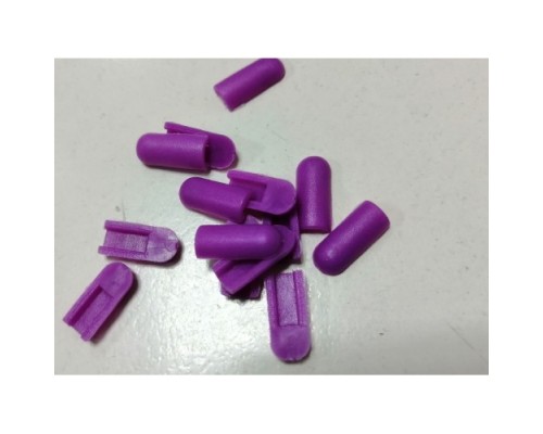  Заглушка для гибкого неона  6*12 мм, силикон, фиолетовый цвет 
