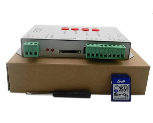 T1000S Программируемый контроллер светодиодной ленты WS2811 / WS2812B  для вывода текста и анимации