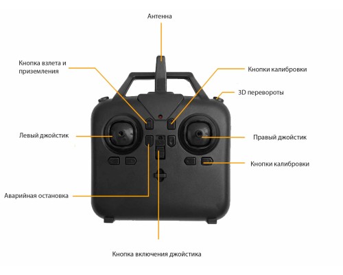 Готовый FPV набор Квадрокоптер T02 IDMDM104G с камерой и очками