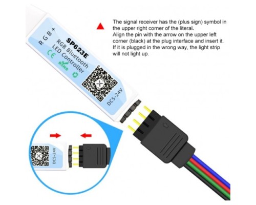 SP623E Bluetooth контроллер управления светодиодной RGB лентой