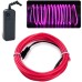 Набор 2 м eL wire 2.3 mm + Питание EL Wire 2 батарейки Розовый