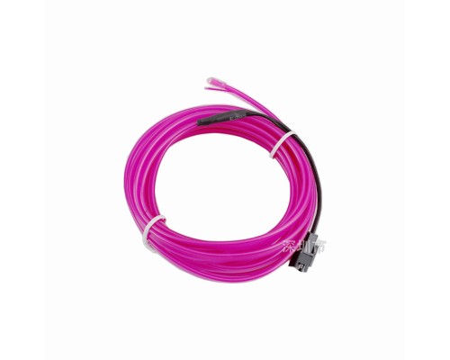 Набор 2 м eL wire 2.3 mm + Питание EL Wire 2 батарейки Фиолетовый
