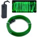 Набор 3 м eL wire 2.3 mm + Питание EL Wire 2 батарейки Зелёный