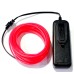 Набор 5 м eL wire 2.3 mm + Питание EL Wire 2 батарейки Красный