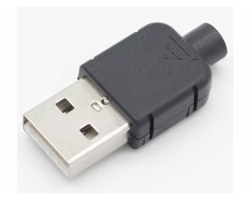 USB типа A штекер папа разборный 