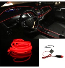 eL wire 2.3 mm Красный для автомобиля