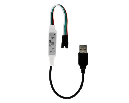SP002E Контроллер с USB для управления адресной светодиодной лентой WS2812B